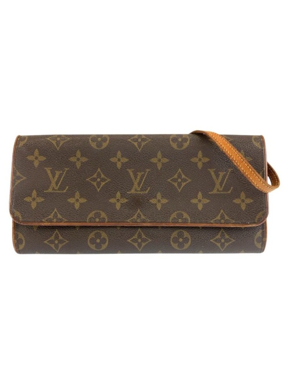Louis Vuitton Monogram Pochette Twin GM Brown Shoulder Bag